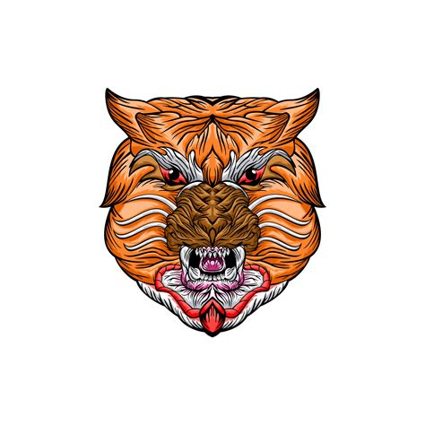 Tiger Face Design 2870689 Vector Art At Vecteezy