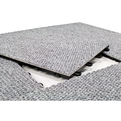 Shop Blocktile 12x12 Inch Interlocking Premium Gray Carpet Tiles 20