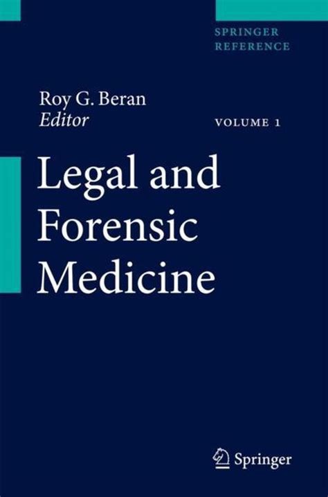 Legal And Forensic Medicine Volume 1 3 9783642323379 Boeken