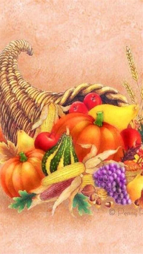 Iphone Wallpaper Thanksgiving Tjn Thanksgiving Cornucopia