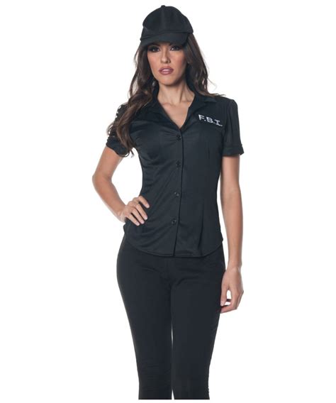 Worn by the fbi agents surrounding where vinnie sinistra lives in witness protection. Women's Fitted Fbi Shirt - Women Costume
