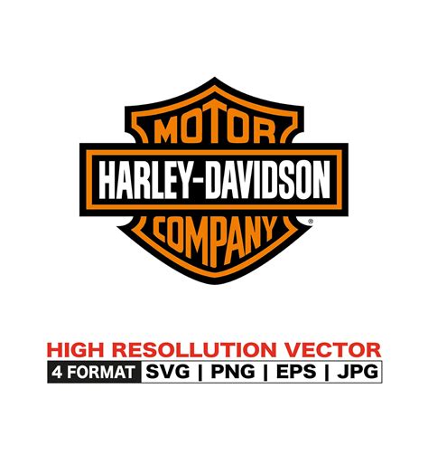 Harley Davidson Logo Svg Eps Png  Instant Download Etsy