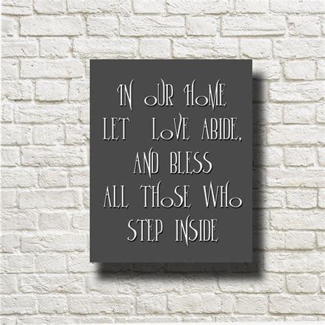 Items Similar To In Our Home Let Love Abide And Bless All Those Who
