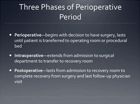 Solution Chapter 30 Perioperative Nursing And Phases Of Perioperative