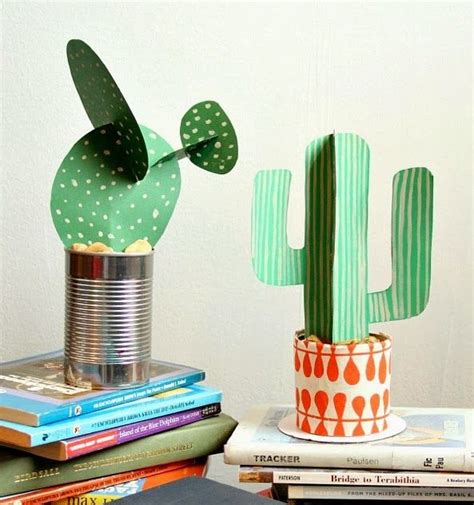 Diy Paper Cactus Clever Crafts Pinterest