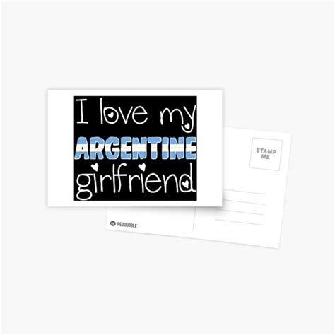 i love my argentine girlfriend design postcard by dt postcard words of wisdom words