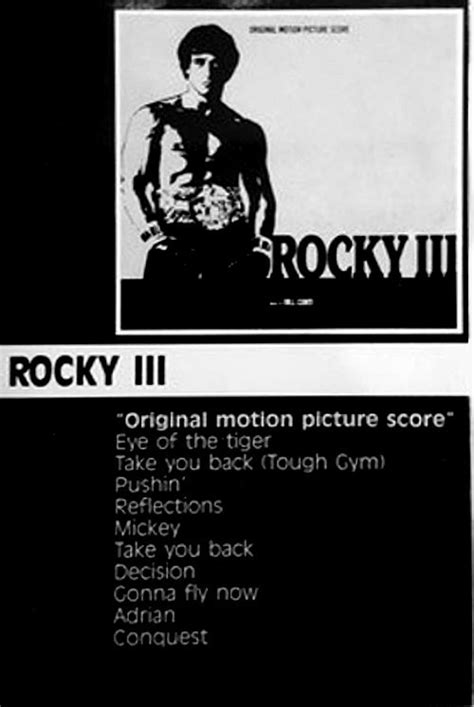 Bill Conti Rocky Iii Original Motion Picture Score Cassette