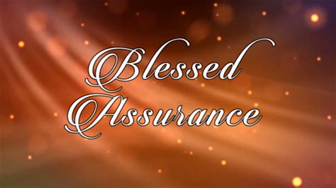Blessed Assurance Hymn (instrumental) - YouTube