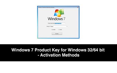 100 Working List Free Windows 7 Product Key For Windows 3264 Bit