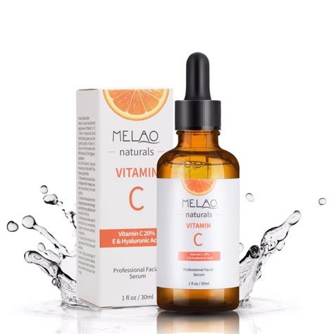 How else does vitamin c benefit the skin? Natural Organic 30ML Vitamin C Serum Hyaluronic Acid ...