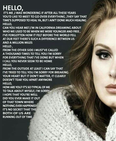 Adele Song Hello Lyrics Meaning