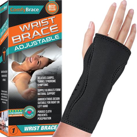 Night Hand Wrist Braces Sleep Support For Both Hands Cushioned For Carpal Tunnel