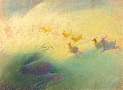 Bambi Concept Art In Tribute To Legendary Disney Artist Tyrus Wong 1910 2016 Tumblr Pics