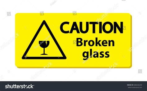 Afbeeldingen Voor Warning Broken Glass Afbeeldingen Stockfotos