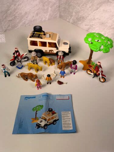 Playmobil 6798 Wildlife Safari Truck With Lions Tigers Extra Figures