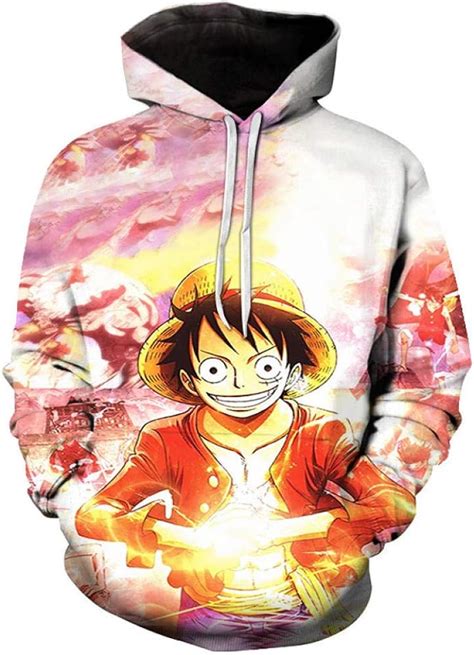Clothing Anime Anime One Piece 3d Round Neck Hoodie Lms38015xl Amazon
