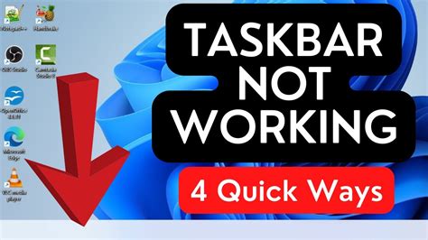 How To Fix Windows 11 Taskbar Not Working Problem Taskbar Not Showing