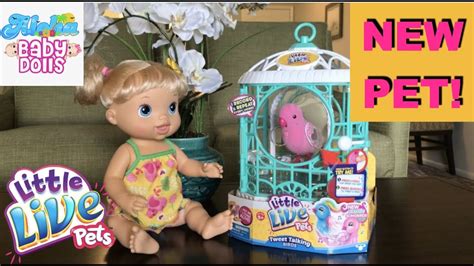 💖 Baby Alive Pretty In Pigtails Baby Gets A New Tweet Talking Pet