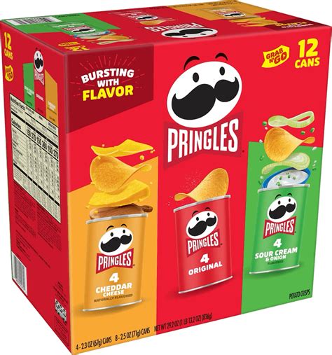 Pringles Grab And Go Multipack 4 Crisp Flavors Pringles