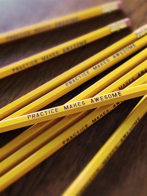 Practice Makes Awesome Pencil 6 Pack Earmark Social Goods Inc