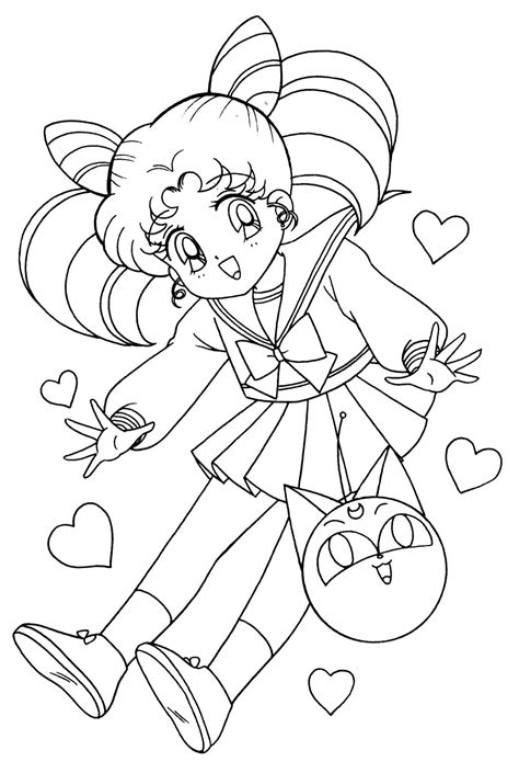 Chibi Sailor Cosmos Coloring Pages Coloring Pages