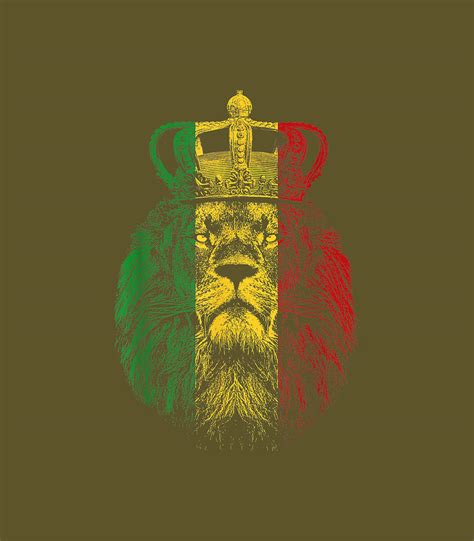 rasta lion of judah rastafarian reggae ethiopian lion digital art by mivaan lawri pixels