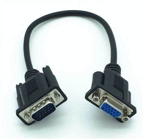 30cm Vga 15 Pin Male To Female Pc Monitor Hd Player Extension Cable