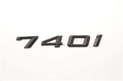 Black Matte 740i Trunk Emblem Badge Letters For Bmw 7 Series Model Ebay