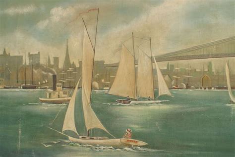 Monumental And Important 19th C New York Harbor Panorama For Sale At