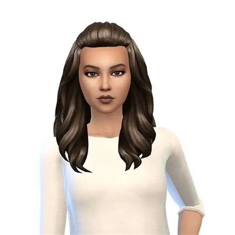 Deelitefulsimmer Kiara`s Isabella Hair Sims 4 Hairs