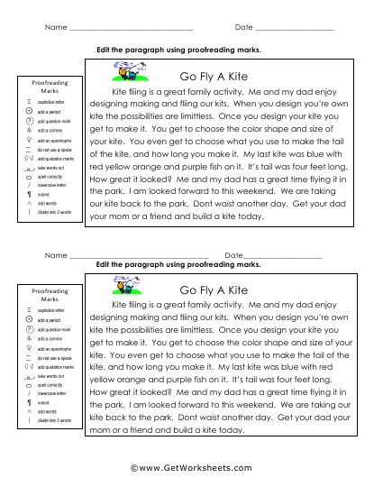 5th Grade Sentence Editing Worksheets Thekidsworksheet