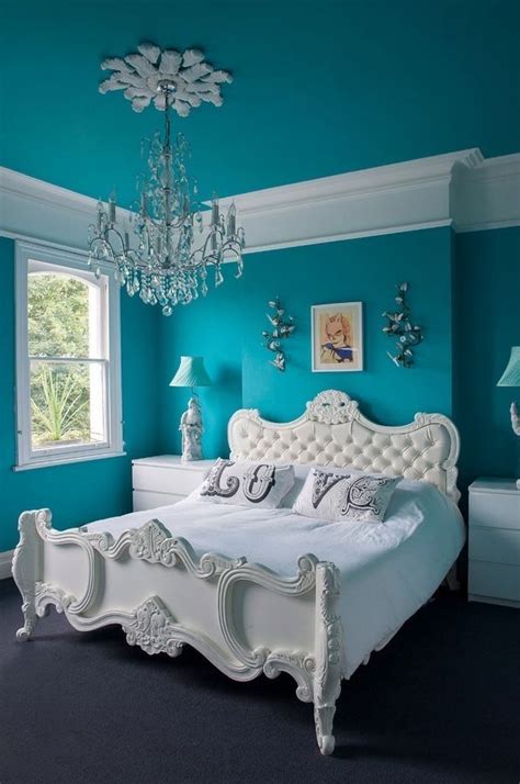 Pin By Becky On Turquoise Black White Turquoise Bedroom Walls