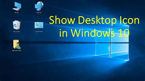 How To Show Icon On Desktop In Windows 10 Vrogue