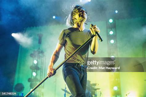 Singer Matt Shultz Of Cage The Elephant Performs On Stage At Wamu