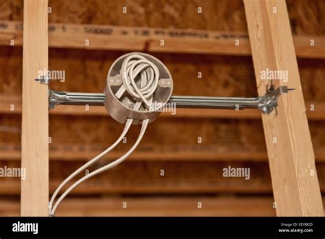 Electrical Wiring In New Home Construction Stock Photo Alamy