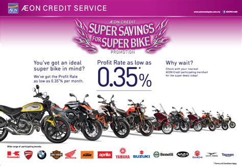 Eligible cardholders are required to link and top up the lazada wallet using with an aeon credit card during the campaign period in order to get 3% cashback, with a maximum of rm30 per cardholder per month within the promotion period. AEON Credit can help you own your dream bike
