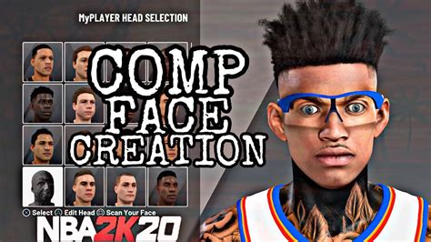 New Best Comp And Drippy Face Creation Tutorial In Nba 2k20 Youtube