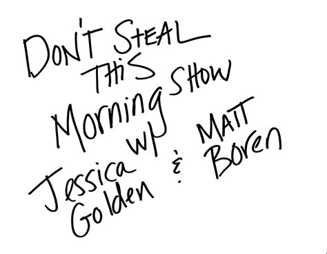 Don't Steal This Morning Show