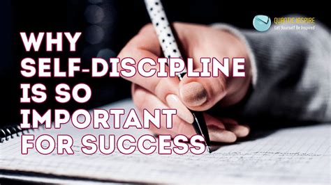 Why Self Discipline Is So Important For Success By Quantic Inspire Medium