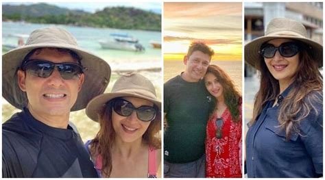 Inside Madhuri Dixits Seychelles Vacation To Celebrate 20th Wedding Anniversary Entertainment