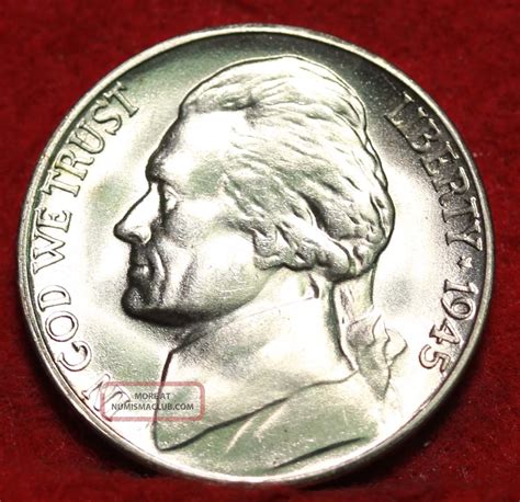 Uncirculated 1945 S Silver Jefferson Nickel