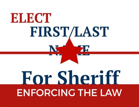 Sheriff Crazy Cheap Political Signs And Custom Yard Signs 60 Off