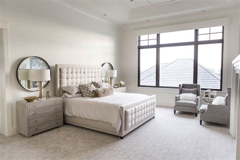 Simple And Gorgeous Master Bedroom With Memory Foam Carpet Furniture