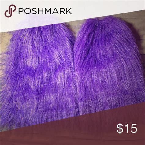 Used Purple Rave Fluffies Fuzzies Rave Wear Outfits Rave Rave