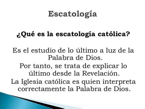 Escatología