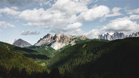 Wallpaper Id 24258 Mountains Summer Grass Clouds 4k Free Download