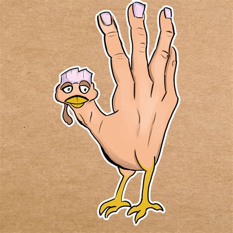 A Drawing Of A Hand Turkey R Funny