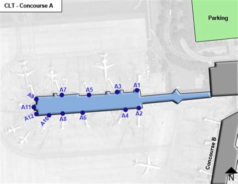 32 Charlotte Douglas Airport Terminal Map Maps Database Source