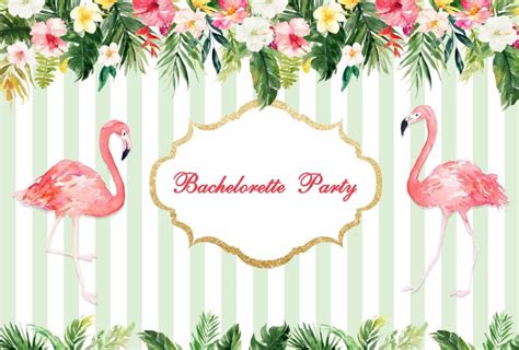 Download Bachelorette Party Sign With Flamingos Wallpaper