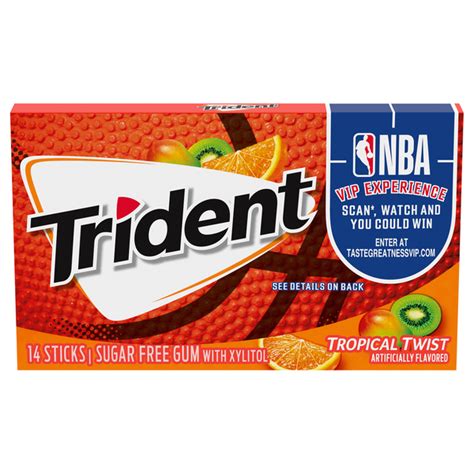 Save On Trident Sugar Free Gum Tropical Twist Single Pack Order Online